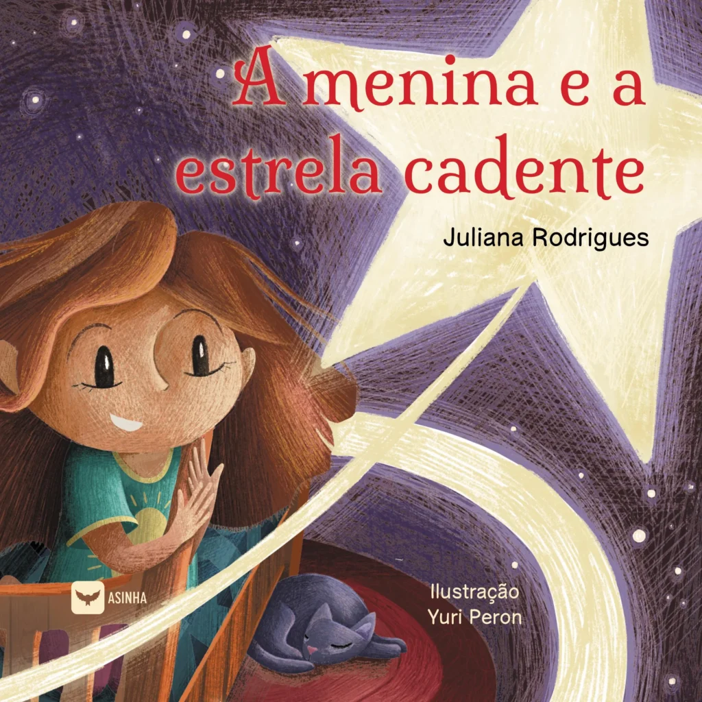 Capa do livro A menina e a estrela cadente