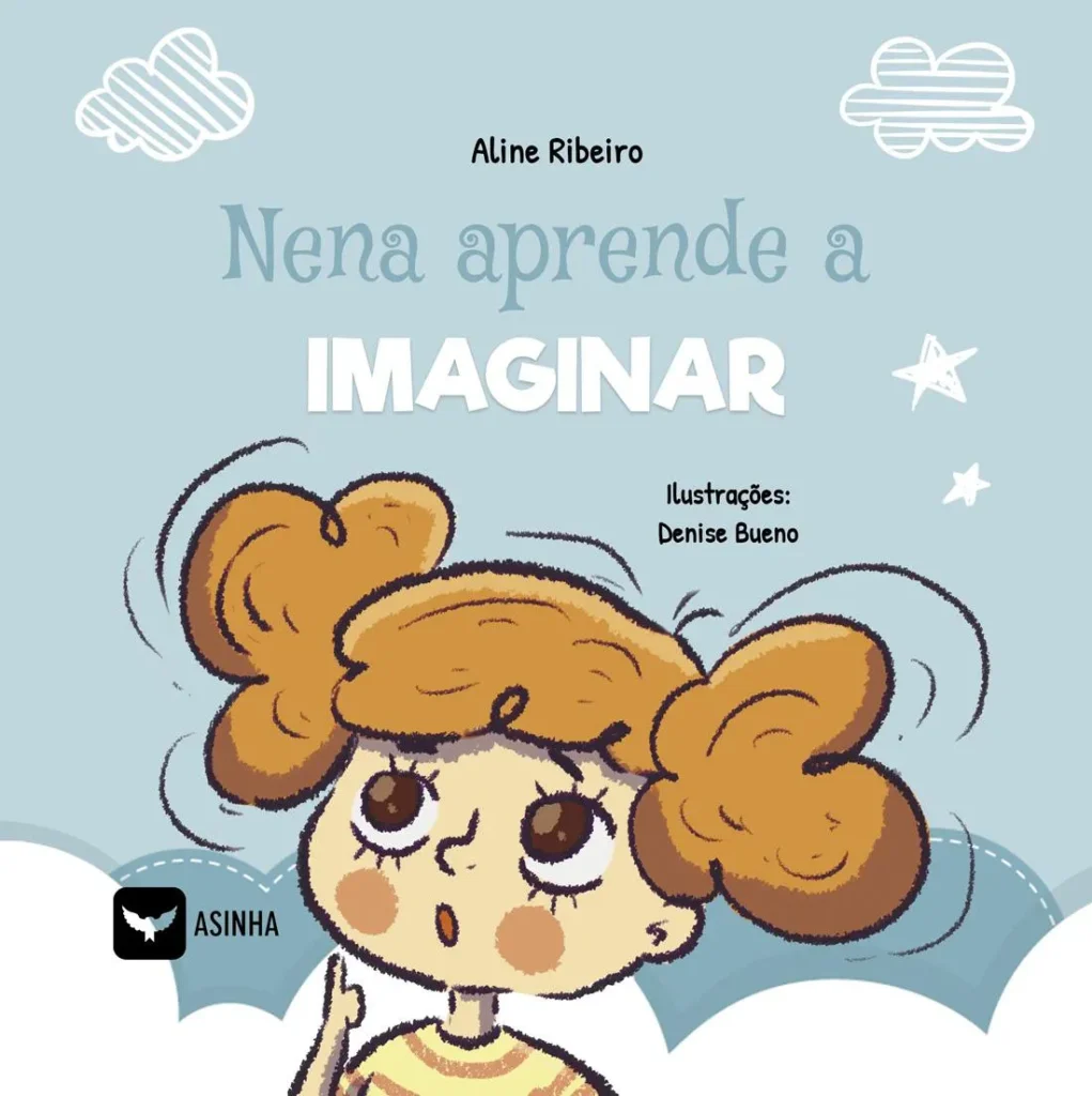 Capa do livro Nena aprende a imaginar