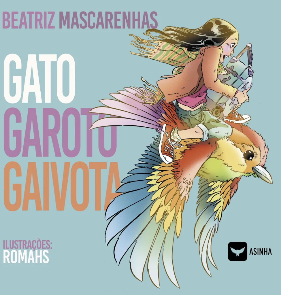 Capa do livro Gato, garoto, gaivota