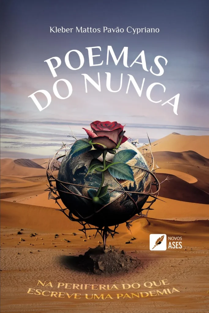 Capa do livro Poemas do Nunca – na periferia do que escreve uma pandemia