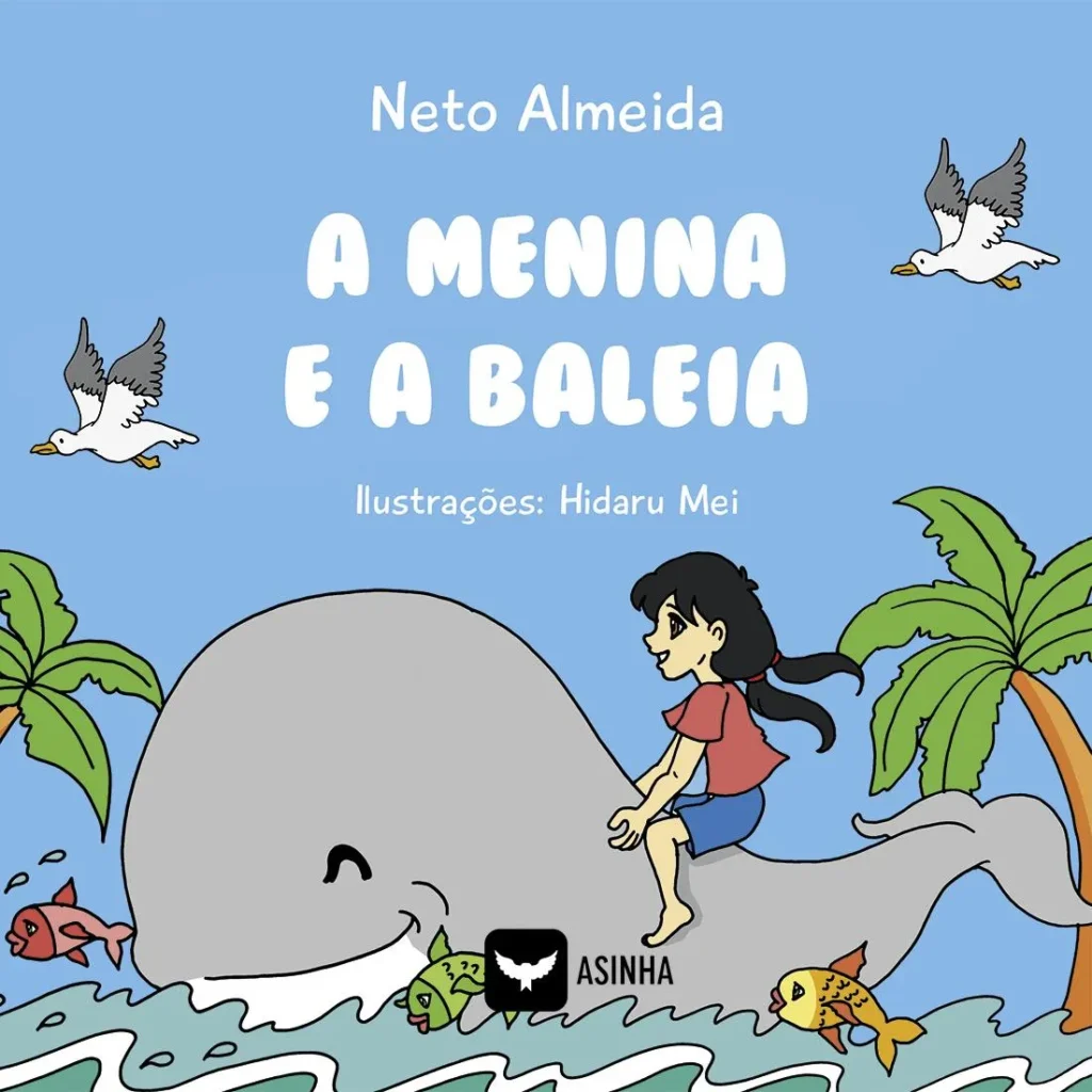 Capa do livro A menina e a baleia