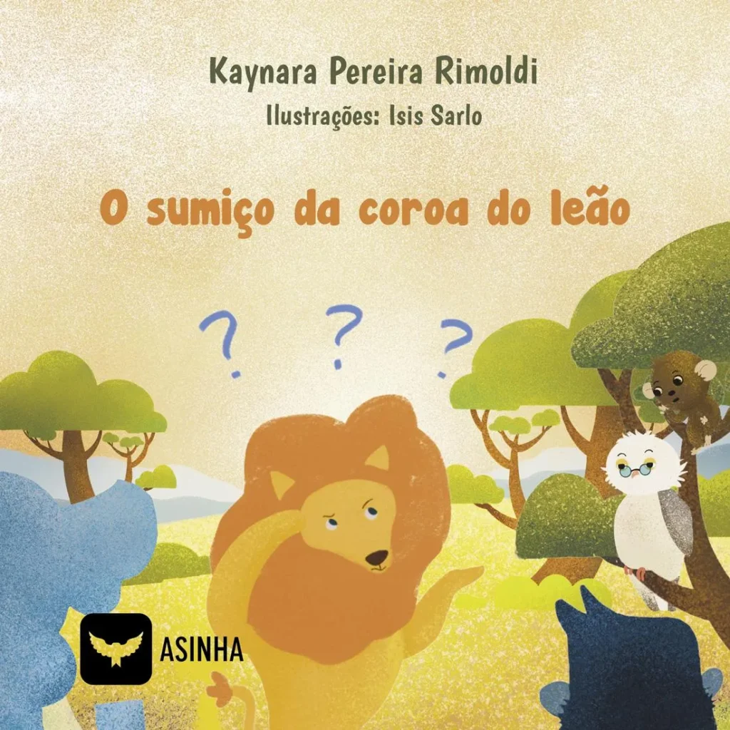 Capa do livro O sumiço da coroa do leão