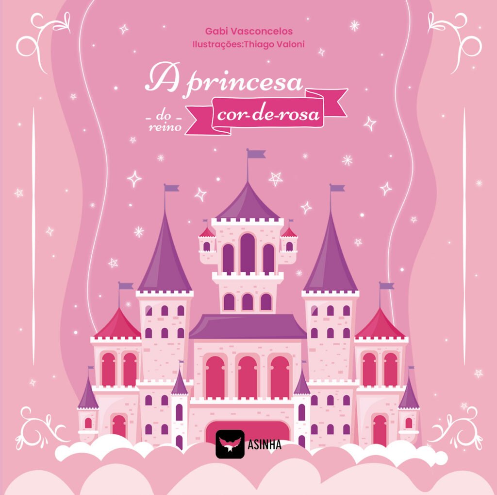 Capa do livro A princesa do reino cor-de-rosa
