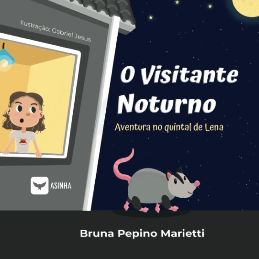 Capa do livro O visitante noturno – Aventura no quintal de Lena