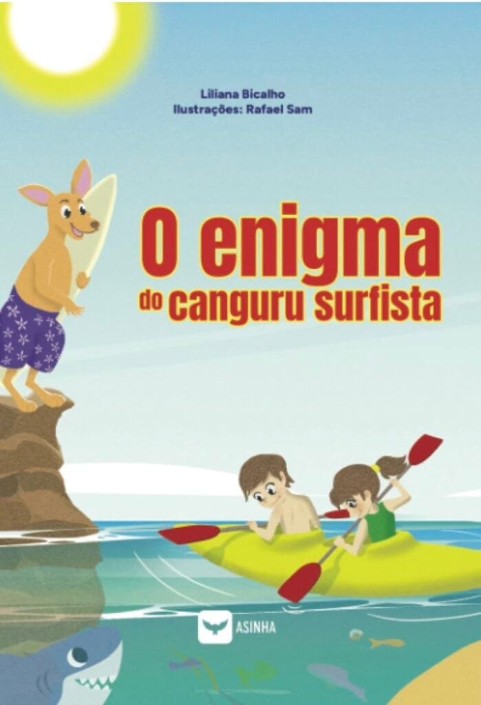 Capa do livro O Enigma do Canguru Surfista