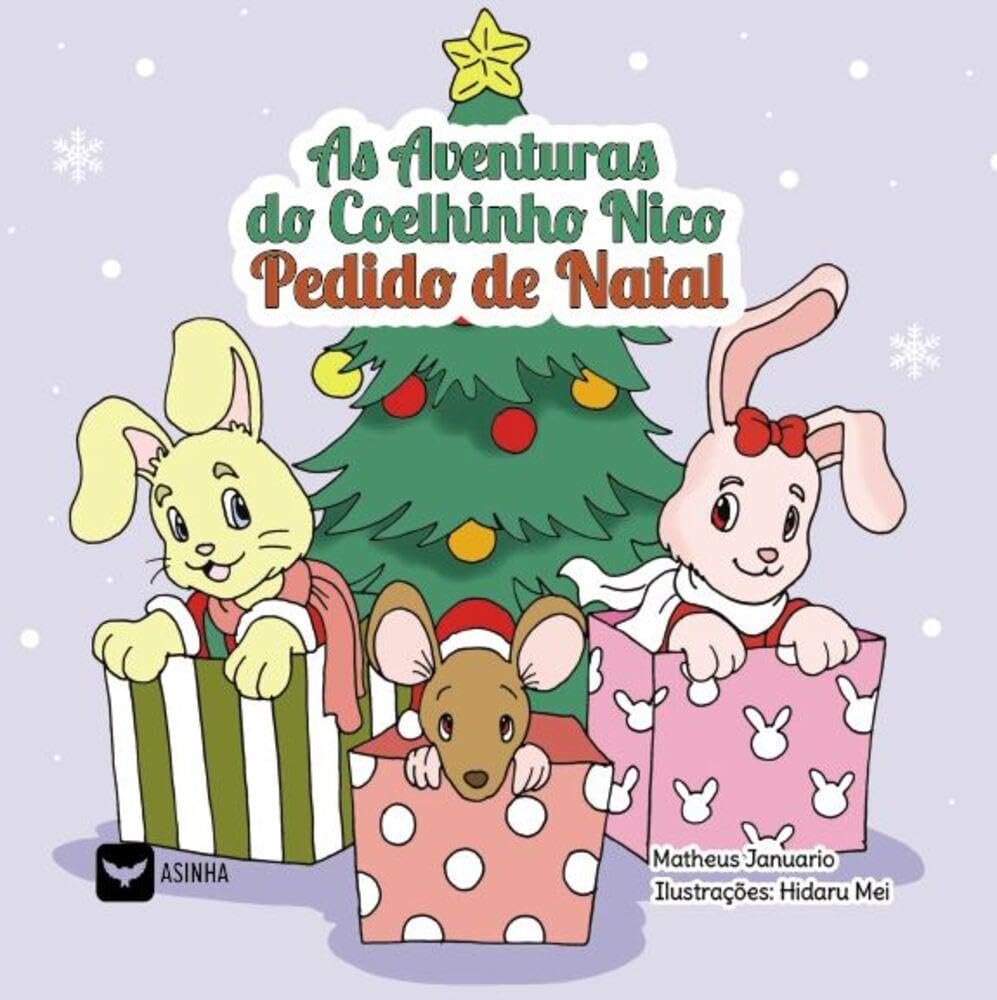 Capa do livro As aventuras do coelhinho Nico – Pedido de Natal