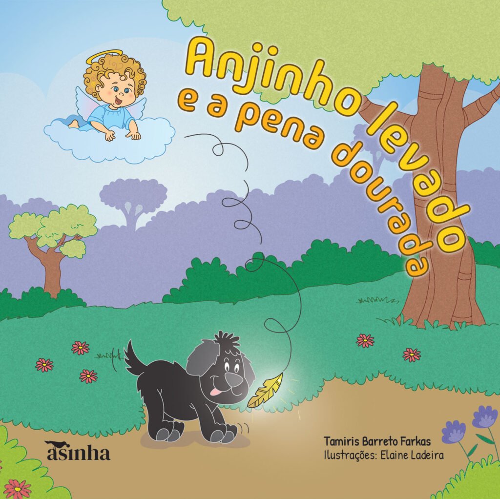 Capa do livro Anjinho levado e a pena dourada