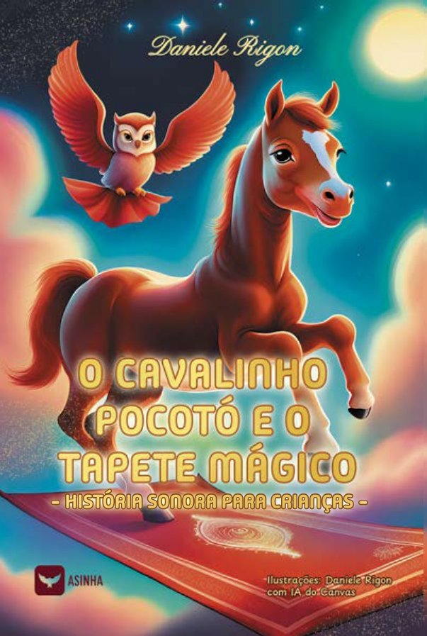 Capa do livro O cavalinho Pocotó e o tapete mágico: história sonora para crianças