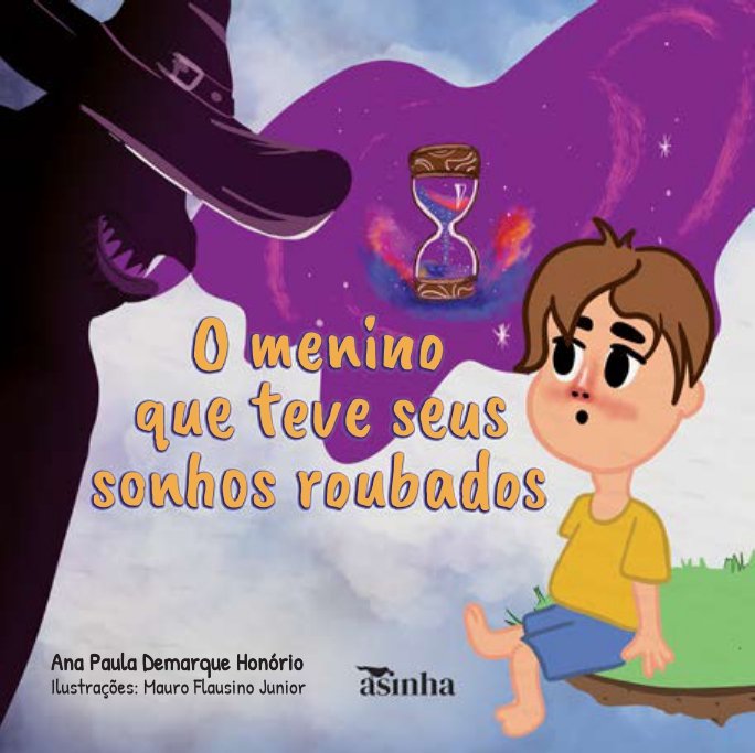 Capa do livro O menino que teve seus sonhos roubados