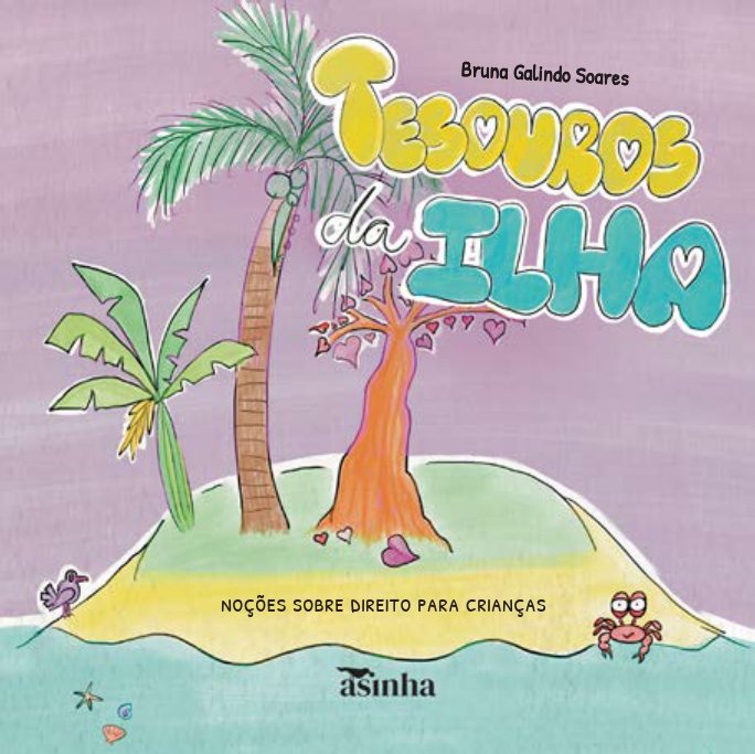 Capa do livro Tesouros da ilha: noções sobre direito para crianças