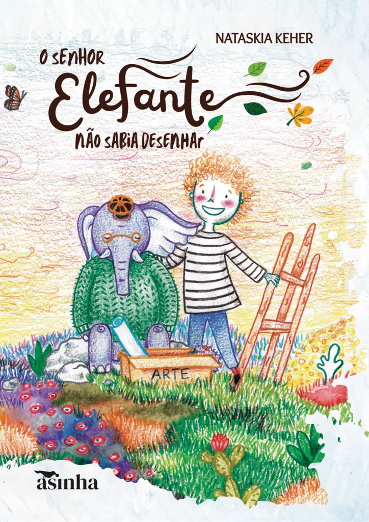 Capa do livro O senhor elefante não sabia desenhar