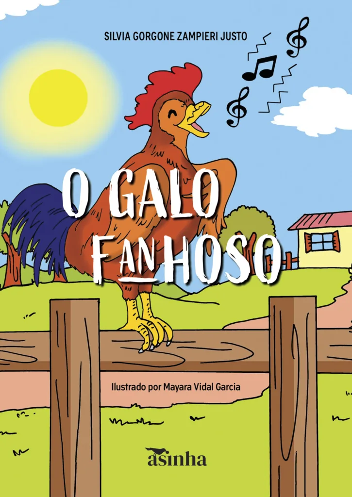 Capa do livro O galo fanhoso