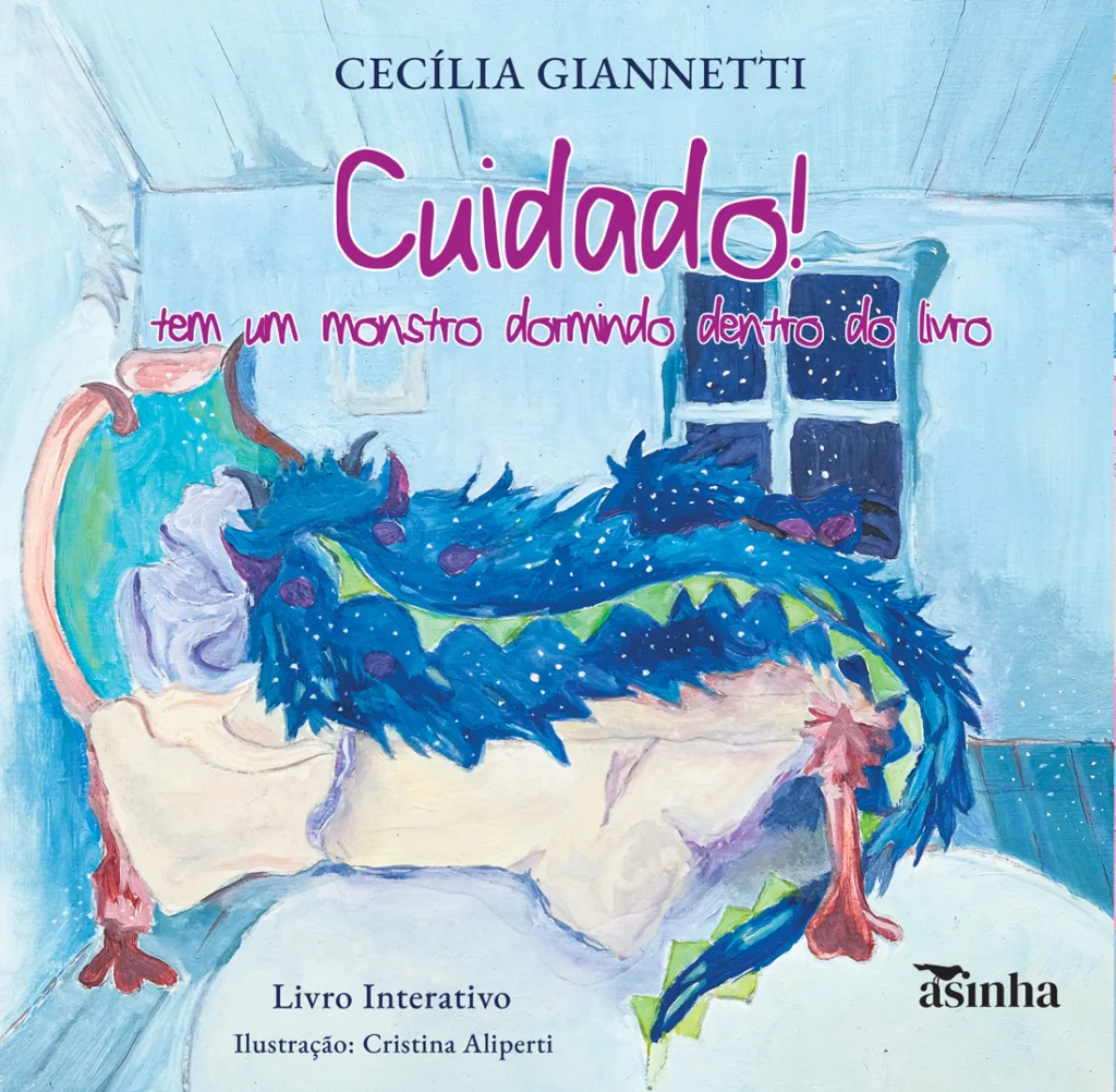 Capa do livro Cuidado! Tem um monstro dormindo dentro do livro