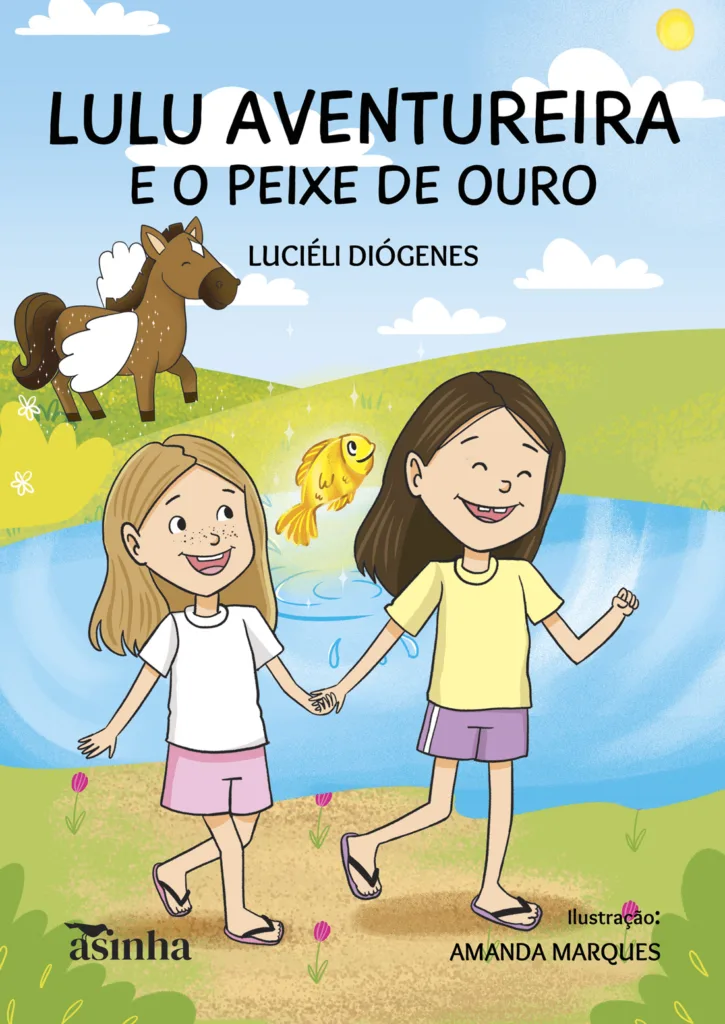 Capa do livro Lulu aventureira e o peixe de ouro
