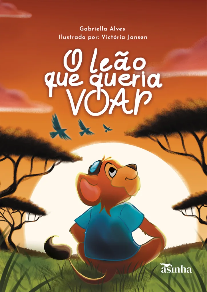 Capa do livro O leão que queria voar