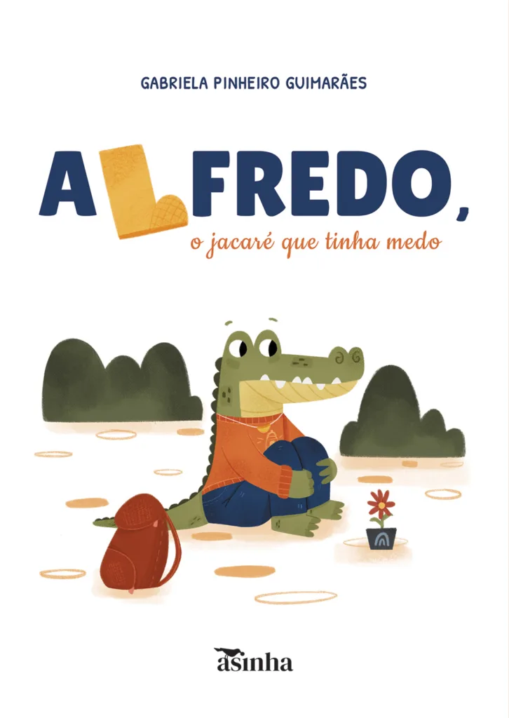 Capa do livro Alfredo, o jacaré que tinha medo