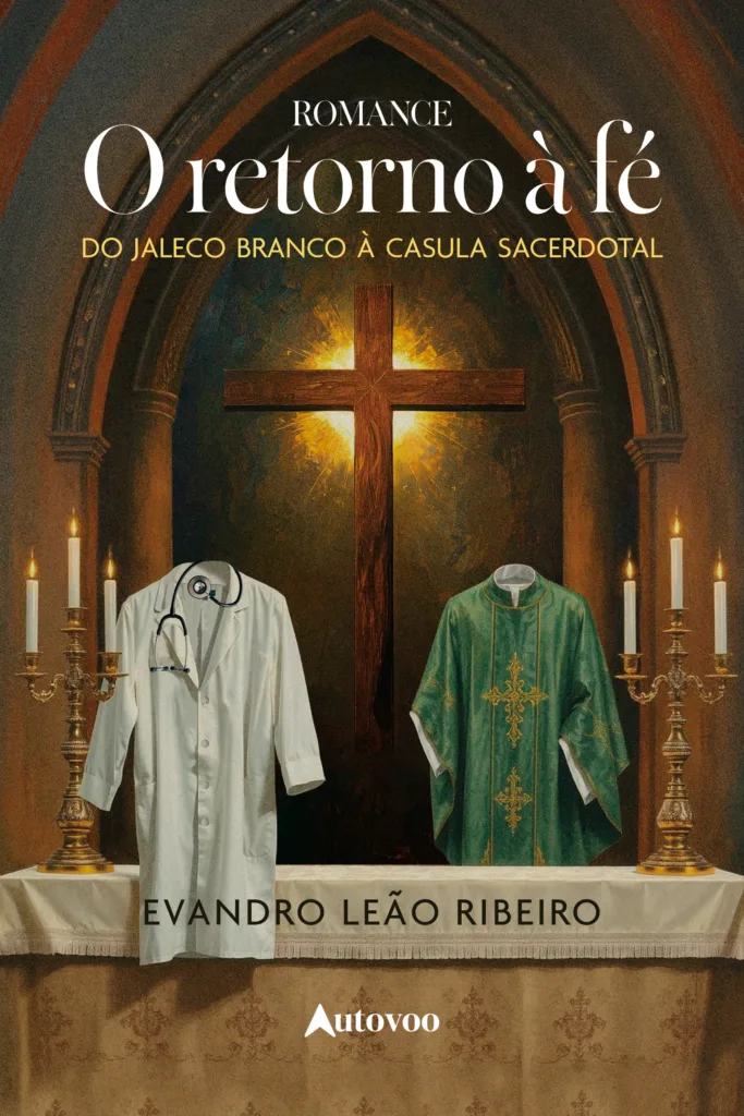Capa do livro O retorno à fé: do jaleco branco à casula sacerdotal