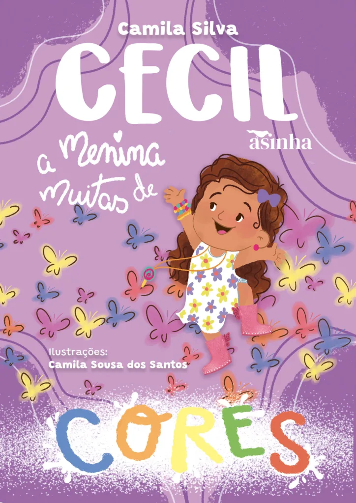 Capa do livro Cecil, a menina de muitas cores