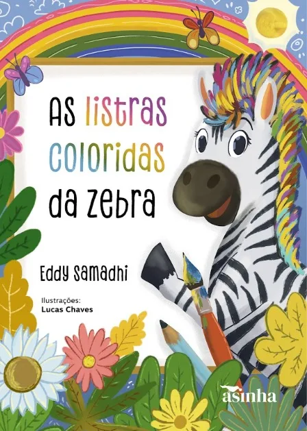 Capa do livro As listras coloridas da zebra