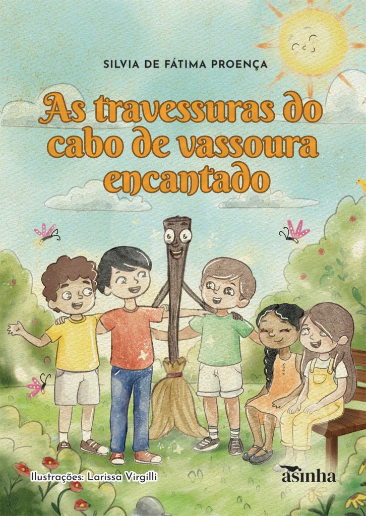 Capa do livro As travessuras do cabo de vassoura encantado