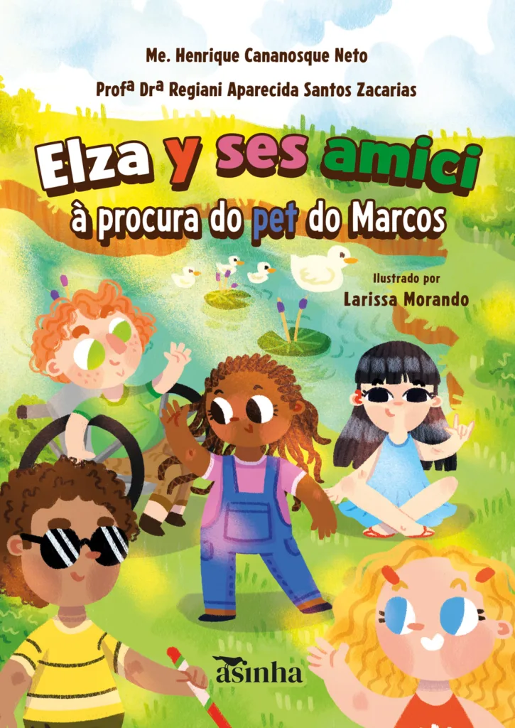 Capa do livro Elza y ses amici – à procura do pet do Marcos