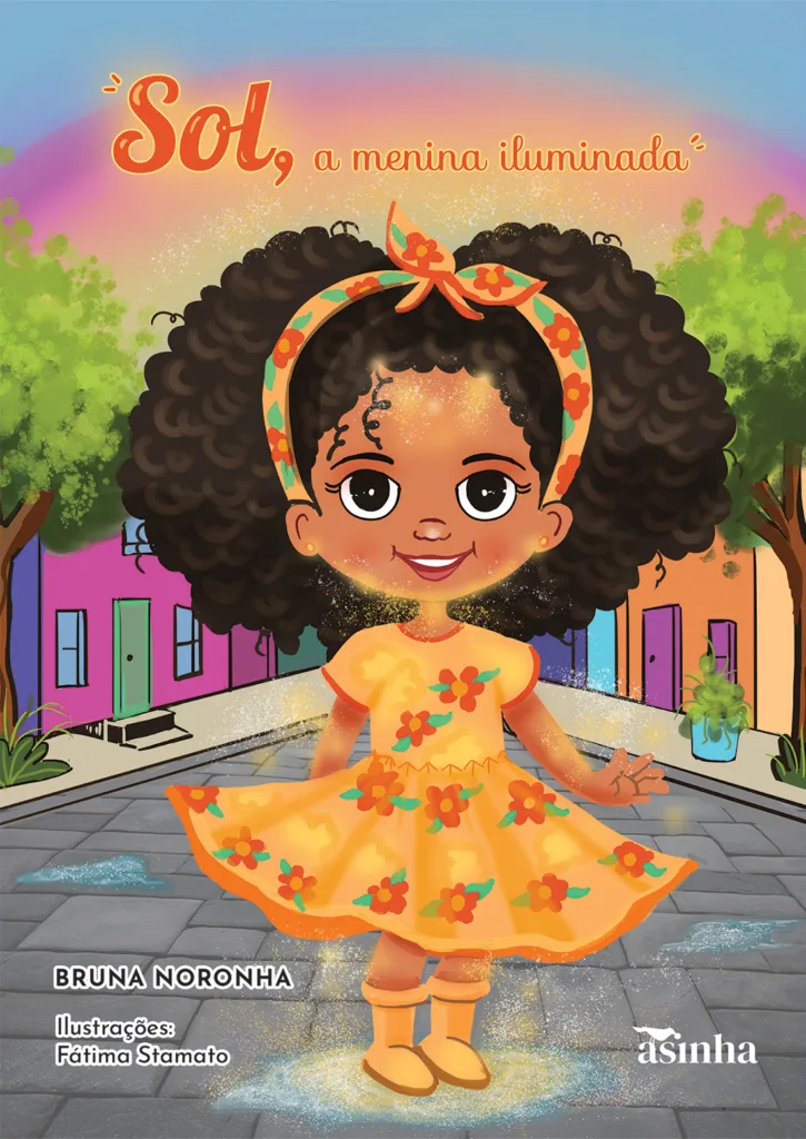 Capa do livro Sol, a menina iluminada