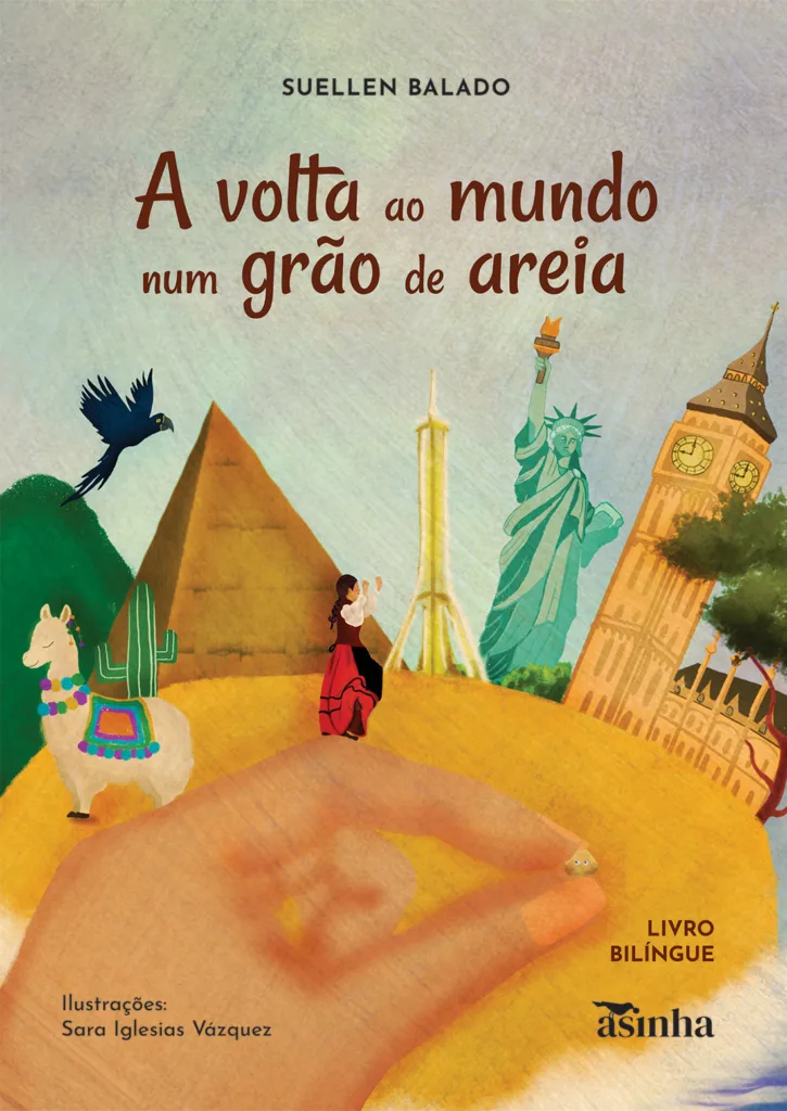 Capa do livro A volta ao mundo num grão de areia