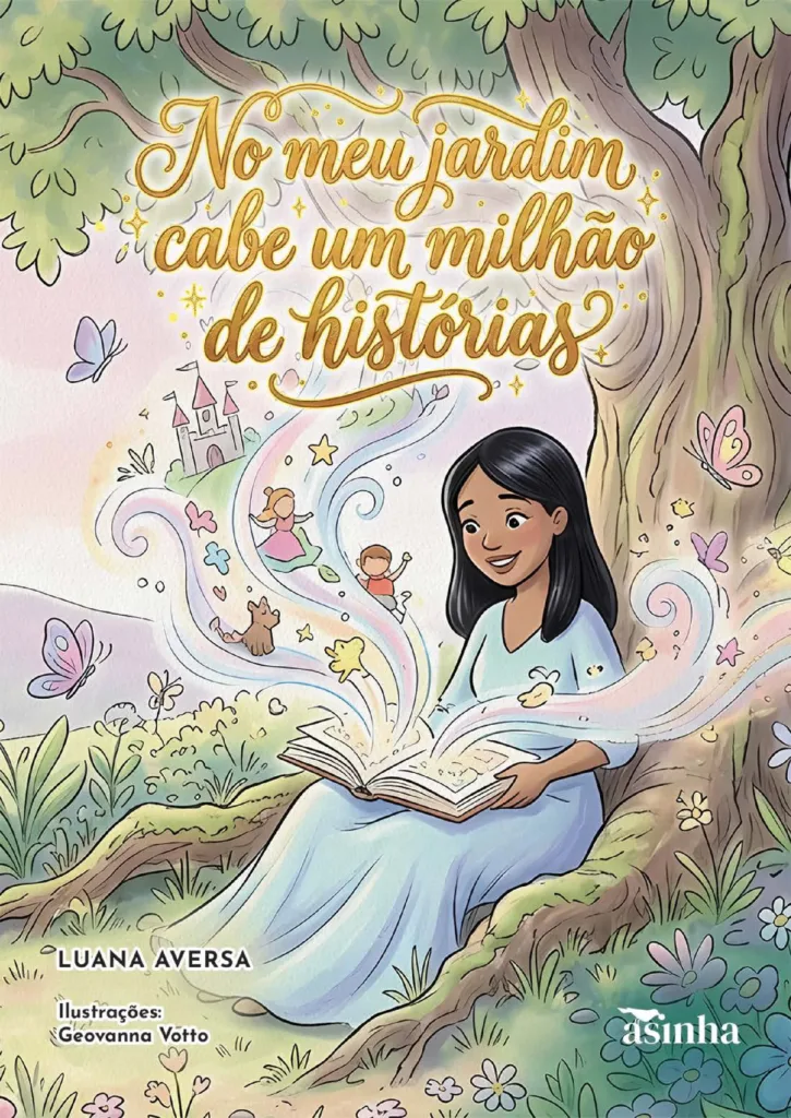 Capa do livro No meu jardim cabe um milhão de histórias