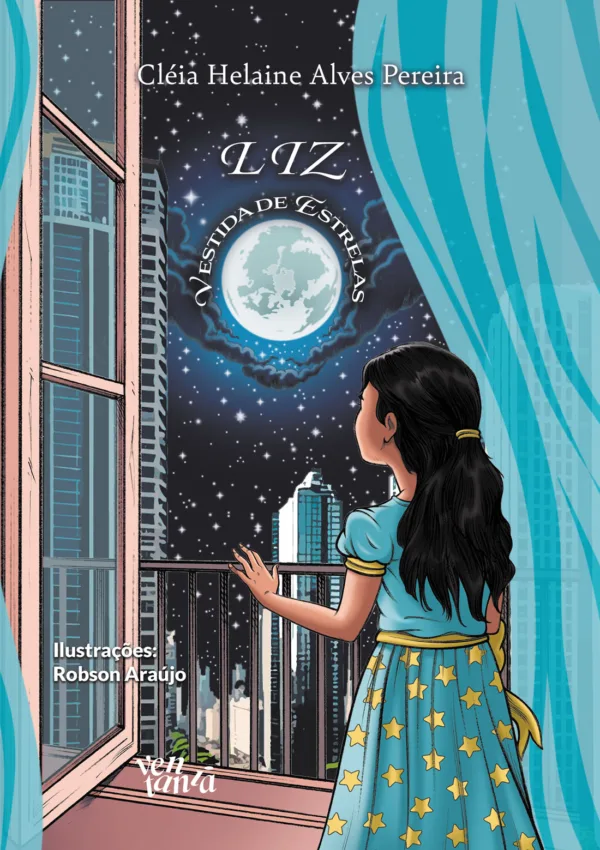 Liz vestida de estrelas